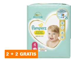 Alle Pampers 2+2 gratis bij AH