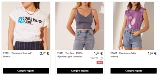 Ropa de la marca Etam desde solo 0,99€ grandes ofertas
