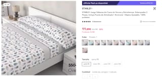 Hasta 30% + 30% EXTRA descuento en ropa de cama ofertazas