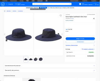 Gorro Nylon Coolhead Ii Zero Azul por solo $4.736
