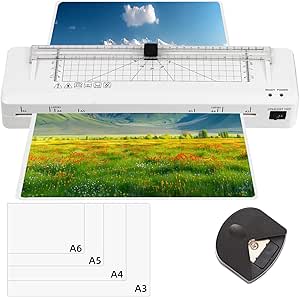 Plastificadora a3 Frío y Caliente con Cortador Integrado y Redondeador por 22,55€