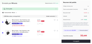 Pack de Monix Green Set 3 Sartenes, Lote 18, 22 y 26 cm + Monix Sunset Set 2 Sartenes, Lote 22 y 26 cm por 32,60€