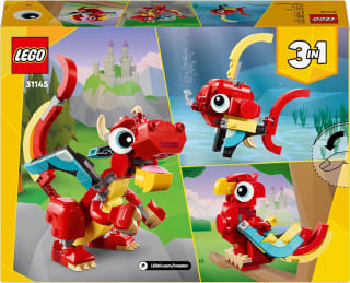 LEGO Creator 31145 Rode draak voor €5,99 bij Amazon