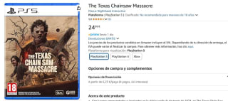 Juego para PS5 The Texas Chainsaw Massacre por 24,99€