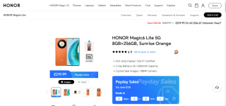 HONOR Magic6 Lite 5G: 8GB RAM, 256GB Storage—£219.99