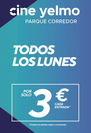 Cine Yelmo todos los lunes entrada por 3€