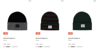 70% korting op diverse mutsen en caps bij The Little Green Bag