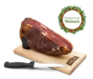 Jamón Serrano Argal Mini 1kg + Jamonero + Cuchillo por $229 | Descuento Walmart