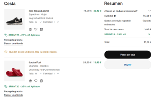 25% EXTRA descuento en tu compra en Nike Black Friday