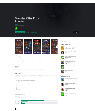 Juego Monster Killer Pro Shooter Android Gratis