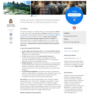 Gran viaje a China: 16 días con visitas y vuelos descuento -50%