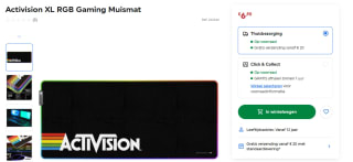 Officiële Activision XXL Gaming LED Muismat - RGB muismat voor €6,90 bij Smythstoys
