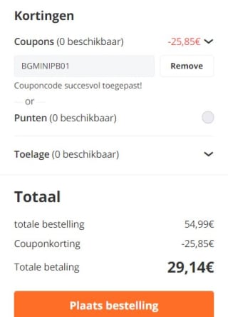 Baseus Bipow 20.000 mAh Powerbank voor €29,14 dmv code bij Banggood