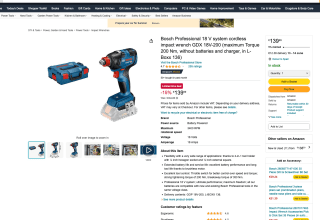 Bosch Professional Destornillador 18V System GDX 18V-210 C por solo 139,99€