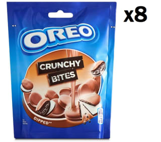 8 Paquetes de Galletas de cacao rellenas de crema sabor vainilla Oreo 110 g. por 10.5€