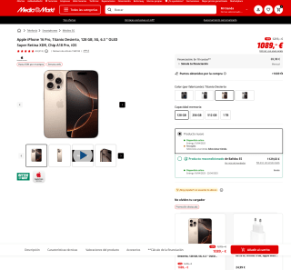 Móvil Phone 16 Pro a tan solo 1,089€