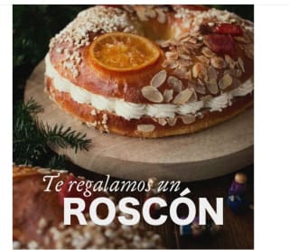 Roscón gratis en Tiendas Físicas Sophie and lucie por tu compra