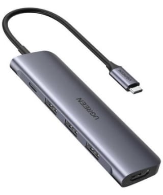 UGREEN 5-in-1 USB-C Hub met USB-A / USB-C / HDMI voor Tablet/Telefoon voor €19,99 bij Ochama
