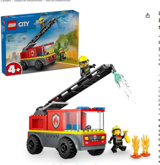 Set LEGO City Camión de Bomberos con Escalera por 14,99€