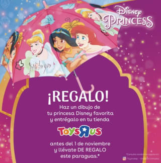 Gratis Disney paraguas de Princesas en ToysRus