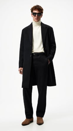 Botín de dos piezas de piel serraje para hombre por 19,99€