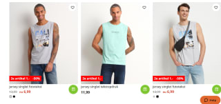 Alle t-shirts & singlets: 2e artikel voor €1 bij Terstal