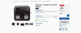 Maxxmee ® Freidora de aire 7,6 L 2400 W por 71,99€