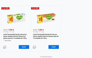 -50% de Descuento en la Segunda Unidad de Danacol desde Carrefour.