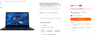 Alurin Flex Advance Intel Core i5-1155G7/16GB/1TBSSD/15.6" por 429,99€