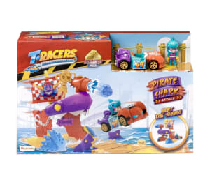 Figura y vehículo s3 Pirate Shark T-Racers por 7.5€