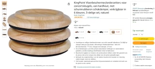 KingPoint 3x Vloerbeschermer/onderzetters voor concertvleugels voor €2,06