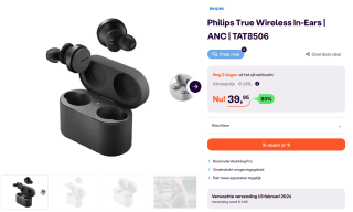 Philips True Wireless In-Ears voor €39,95