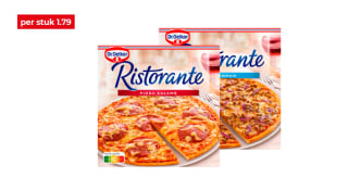 Dr. Oetker Ristorante Pizza Alle soorten voor €1,79 bij Hoogvliet