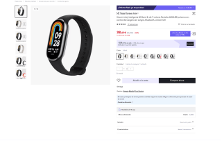 Reloj Xiaomi Mi Band 8 a tan solo 27,08€