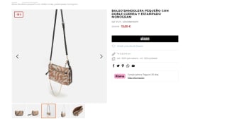 Bolso bandolera monograma de Misako con estampado por 13€