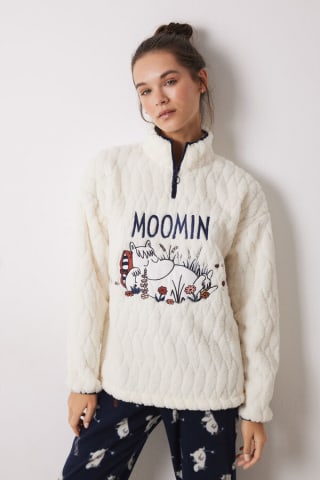 Pijama largo borreguito polar Moomin Mujer Womensecret por 11,99€