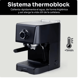 Cafetera Mellerware Espresso Koffy y BARI 1200W 15 Bar Bandeja Calientatazas por 89,99€ (Nuevos usuarios por 77,99€)