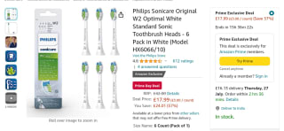 Philips Sonicare Original W2 Optimal Toothbrush from £17.99 at Amazon