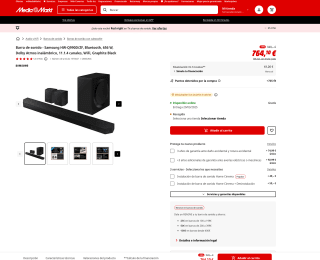 Barra de sonido Samsung HW-Q990D/ZF por solo 764,10€