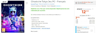 Jeu Ghostwire Tokyo sur PC à 12,49€