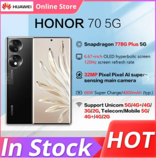 Móvil Honor 70 5G 6'67" 5 goled 66W a 426€
