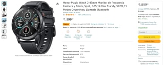 Descuento Amazon: Honor Magic Watch 2 46mm por $1,549