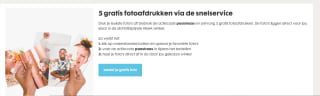 Gratis 5 Fotoafdrukken HEMA