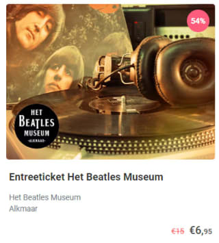 €2,70 extra korting bij Tripper