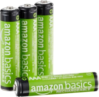 Amazon Basics Paquete 4 pilas recargables AAA NiMH por 5,49€ y las AA por 6,17€