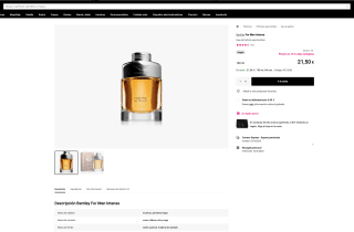 Bentley For Men Intense EDP 100ml por solo 21,50€