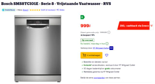 Bosch Serie 8 SMS8TCI01E vaatwasser voor €999 bij Bol
