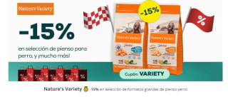 Descuento de -15% en nature's variety para perro