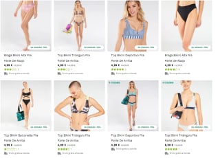 Ropa de baño mujer desde 2,99€ y bikini completo por 3,90€ alucina