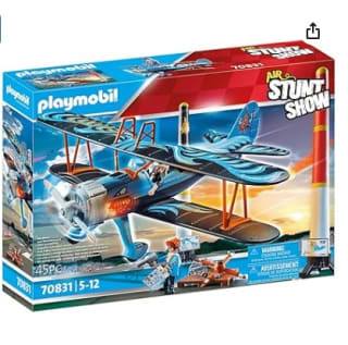Set Playmobil Air Stuntshow 70831 Biplano Phoenix, Avión de Juguete con Sonido de Motor por 39,48€